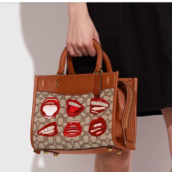 💋 Coach X Tom Wesselmann Rogue 25 In Signature Textile Jacquard - Picture 4 of 7